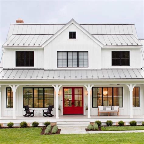 farmhouse metal roof exterior